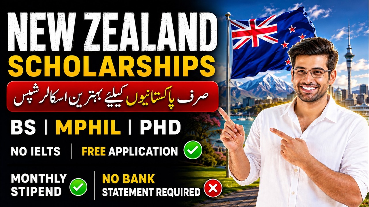 New Zealand Fully Funded Scholarships 2026&ndash;27 | Pakistani Students | BS, MPhil & PhD 🇳🇿