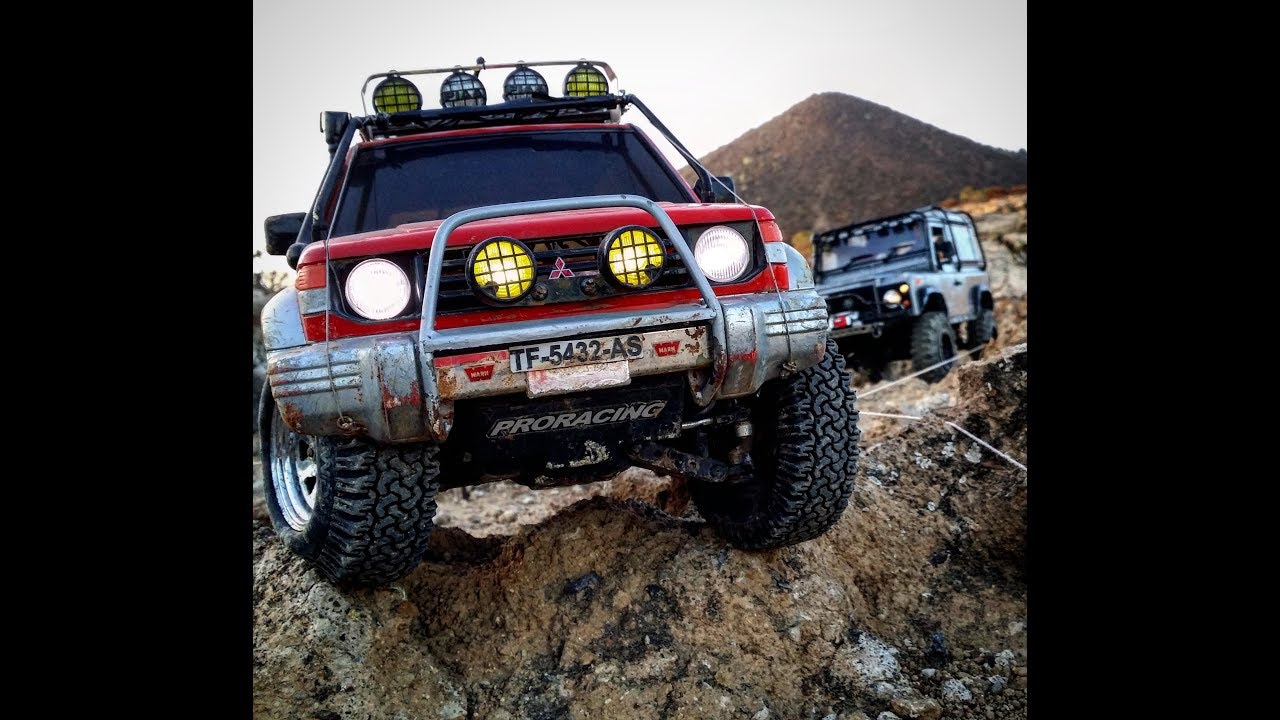 Mitsubishi Montero RC Tamiya CC01 in the mud