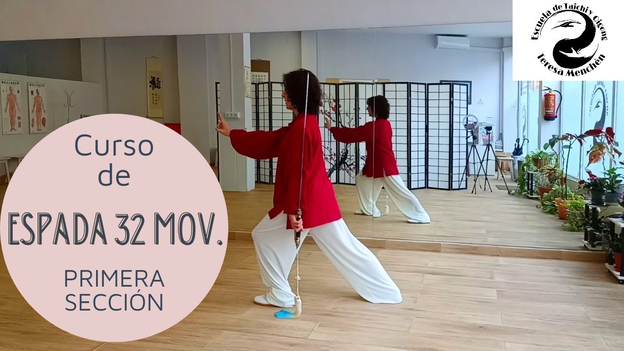 🔴 CURSO de Taichi con ESPADA 🗡️, forma de 32 movimientos▪️Clase #1