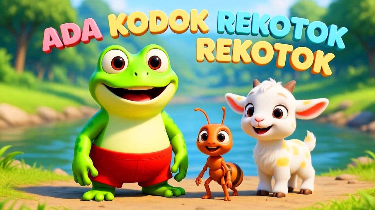 Ada Kodok Rekotok Rekotok🐸 - Lagu Anak Anak🎵 | Animasi 3D Anak Populer |  De Ahlan