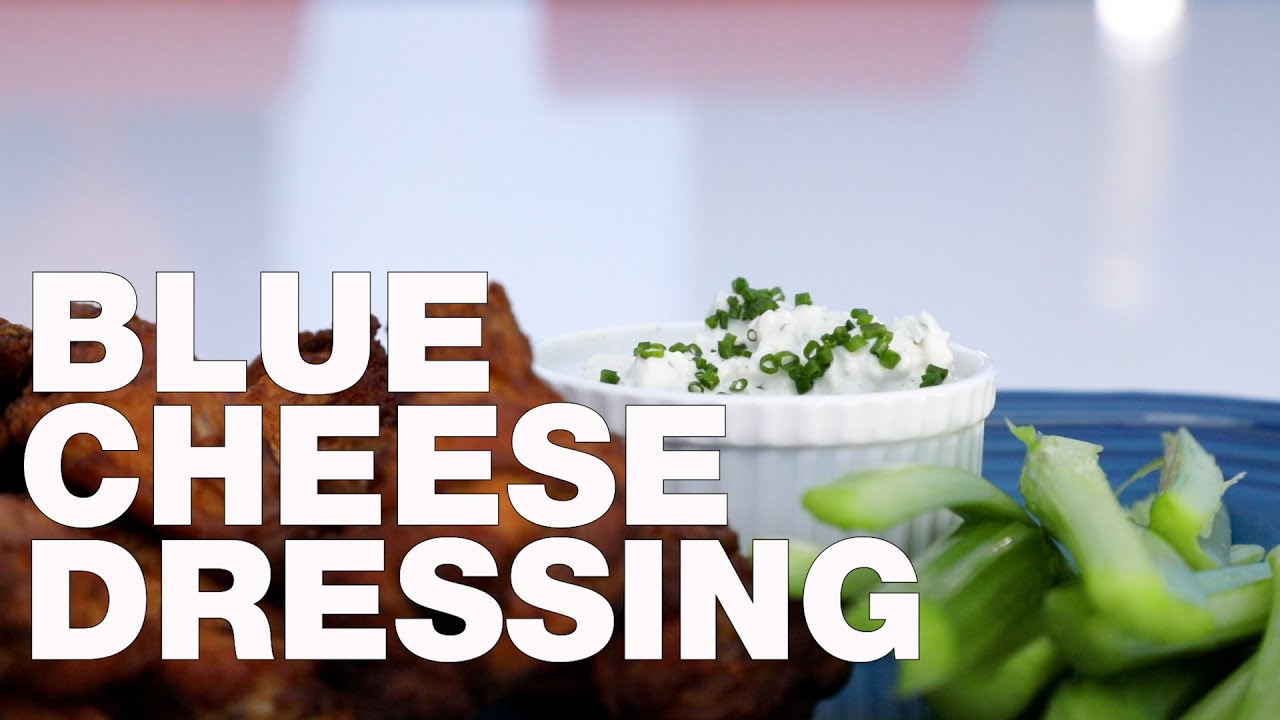 Blue Cheese Dressing for Chicken Wings | Best Homemade Bleu Cheese Salad Dressing Recipe
