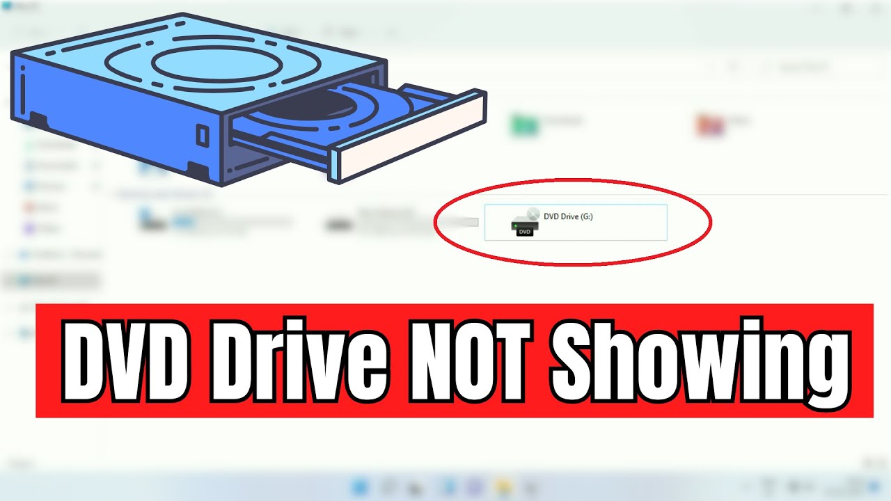 DVD-привод НЕ отображается в Windows 11/10