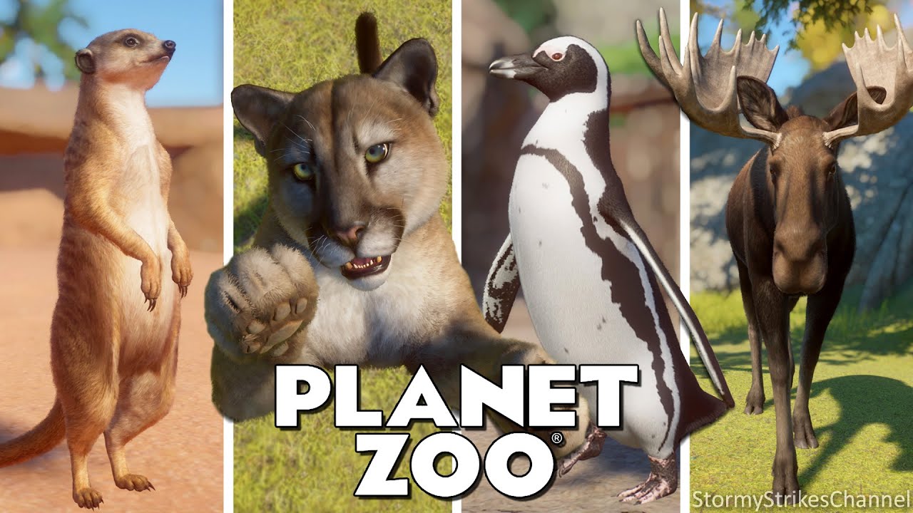 The 116 ANIMALS in Planet Zoo when DLC North America Pack 2021 was Released