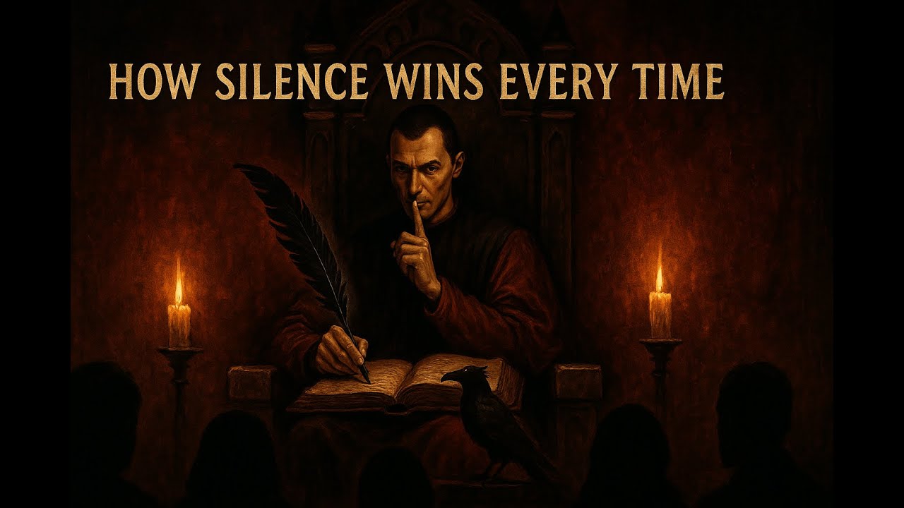 HOW SILENCE WINS EVERY TIME | Powerful Lessons from Machiavelli Philosophy#darkpsychology
