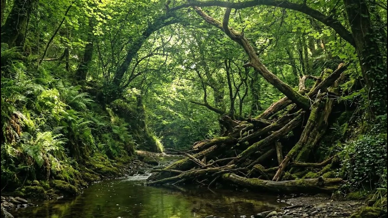 Deep Sleep Nature Sounds: 3 Hours of Relaxing Forest Stream and Birds Chirping for Anxiety Relief
