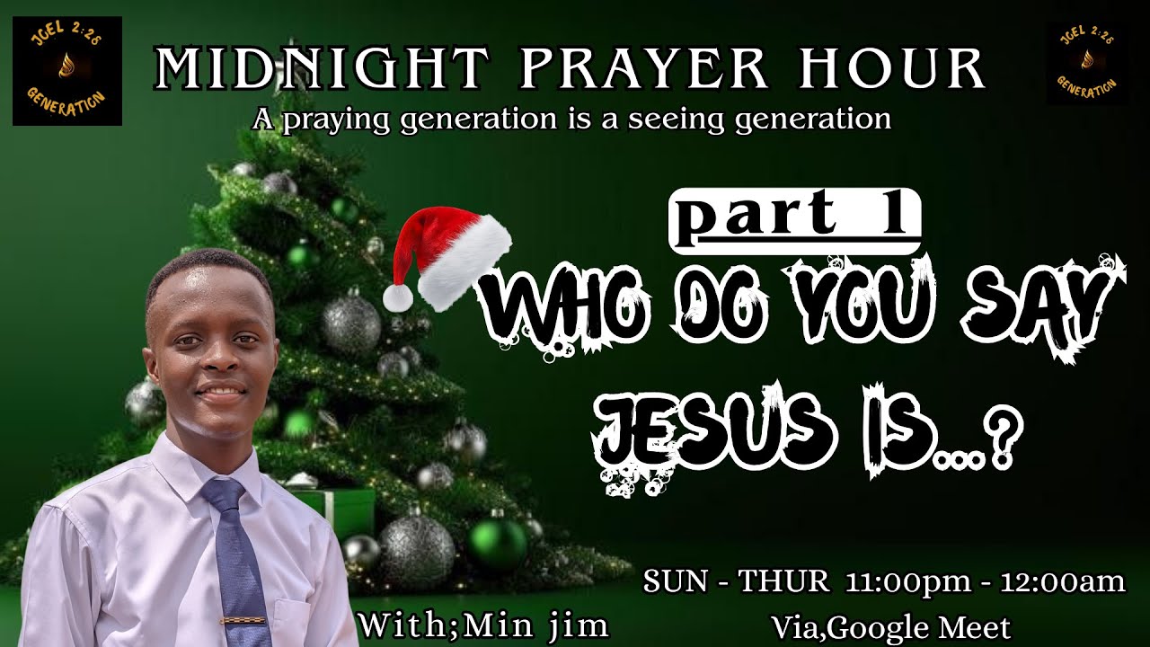 WHO DO YOU SAY JESUS IS...?