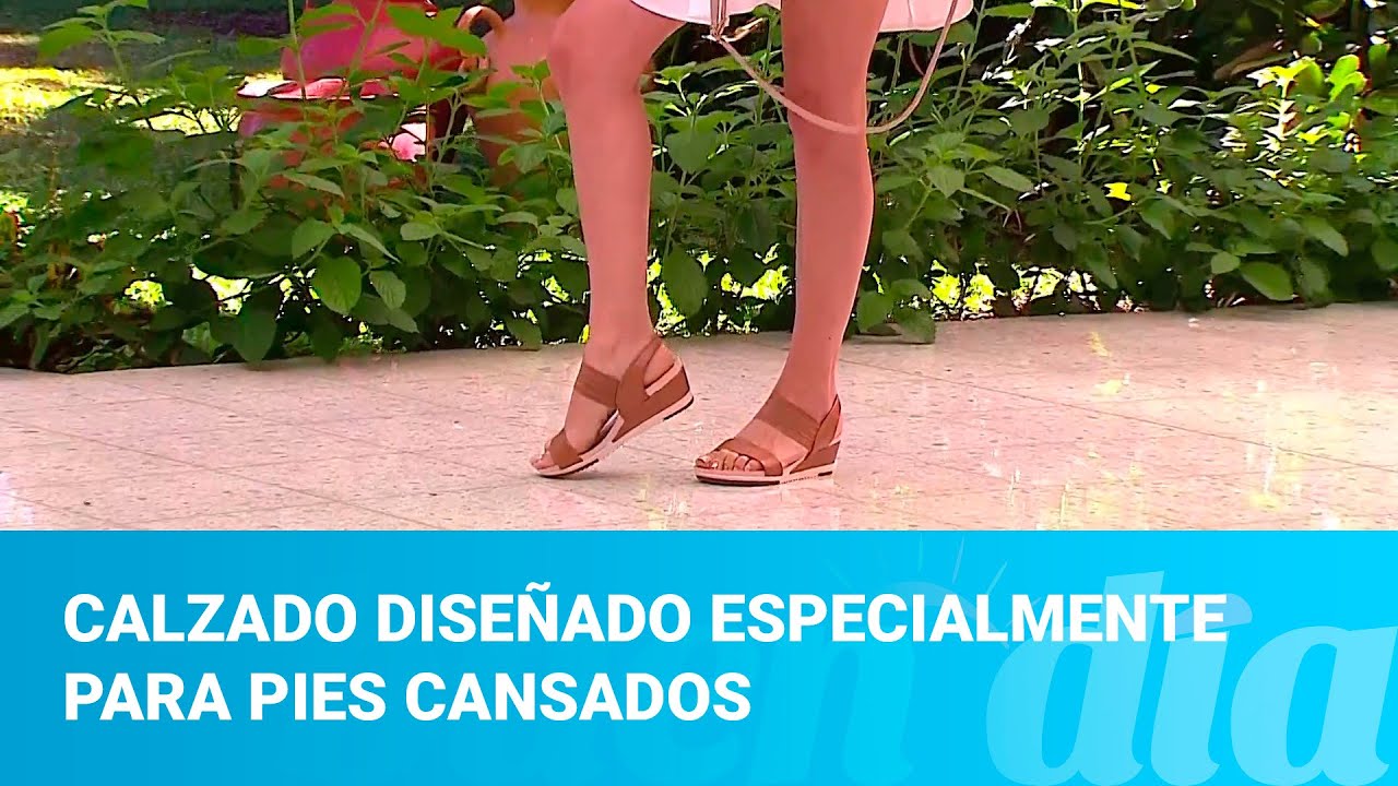 Calzado diseñado especialmente para pies cansados