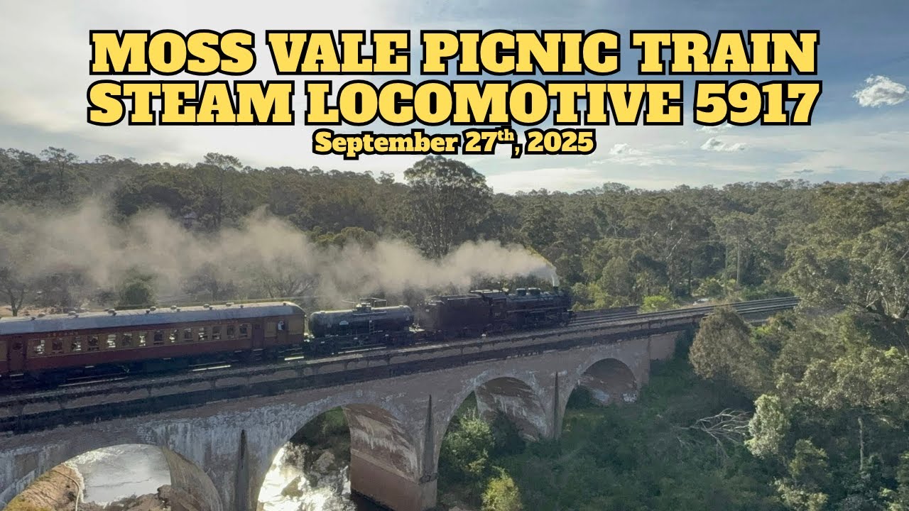 Moss Vale Picnic Train Steam Locomotive 5917 - September 27th, 2025