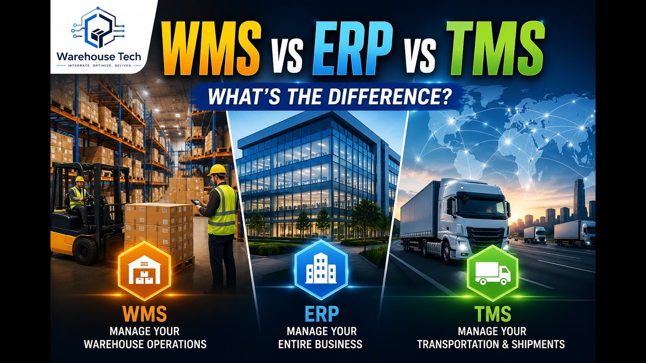 WMS vs ERP vs TMS Explained | What's the Difference?