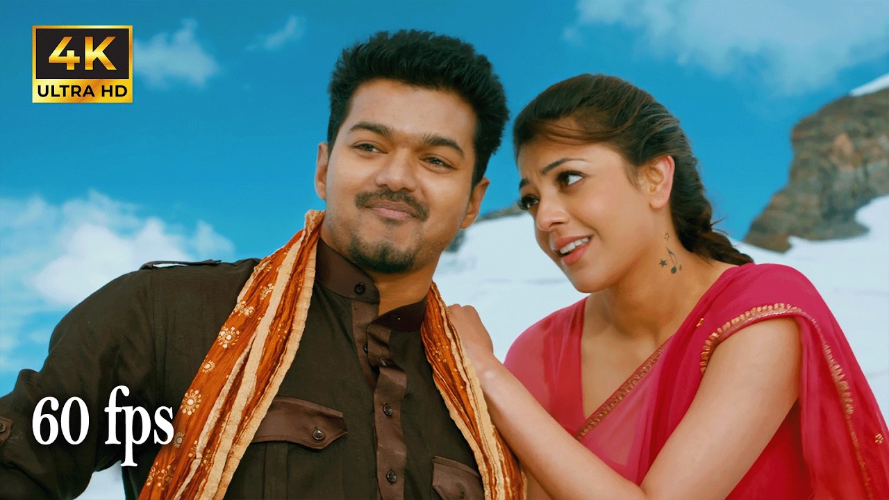Vennilave 4K 60fps Video Song | Thuppakki (Tamil) | Upscaled | Thalapathy Vijay, Kajal Aggarwal