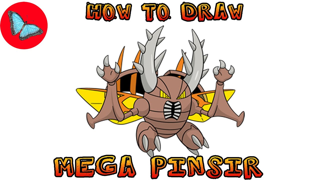 How To Draw Mega Pinsir Pokemon | Drawing Animals