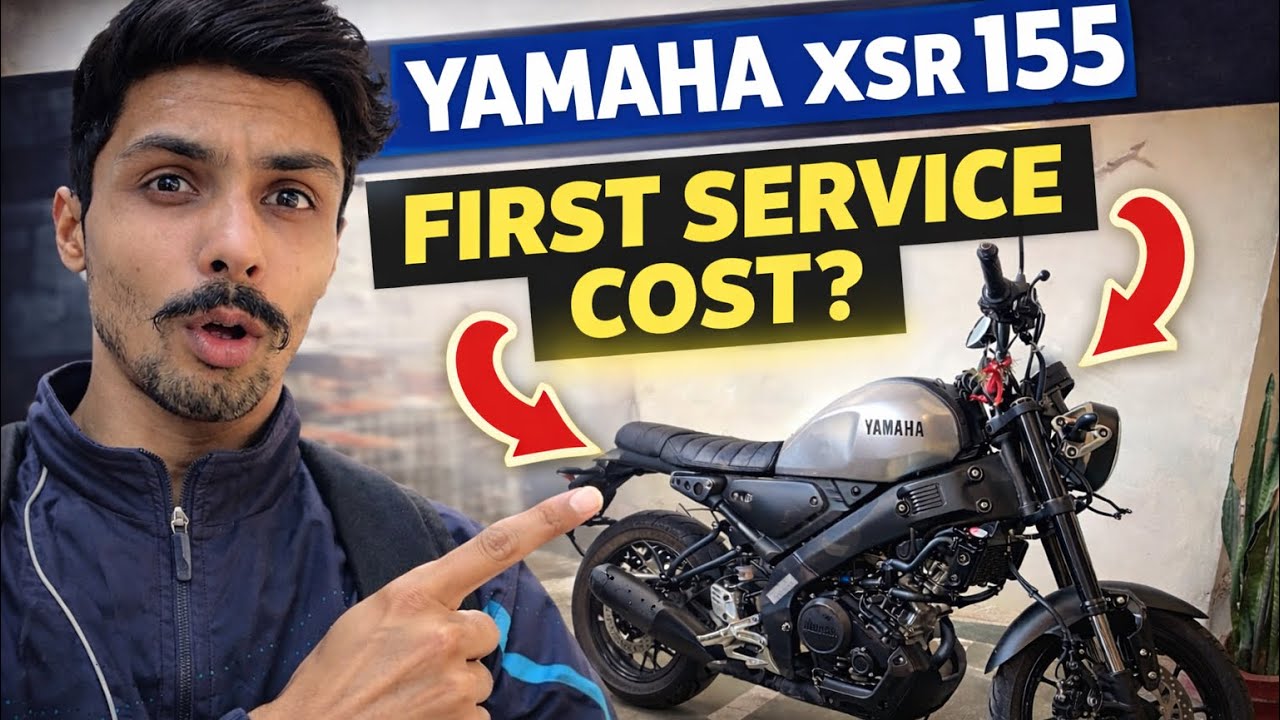 Yamaha XSR 155 owners must watch this! ⚠️ First service done! You won’t believe the cost 😳