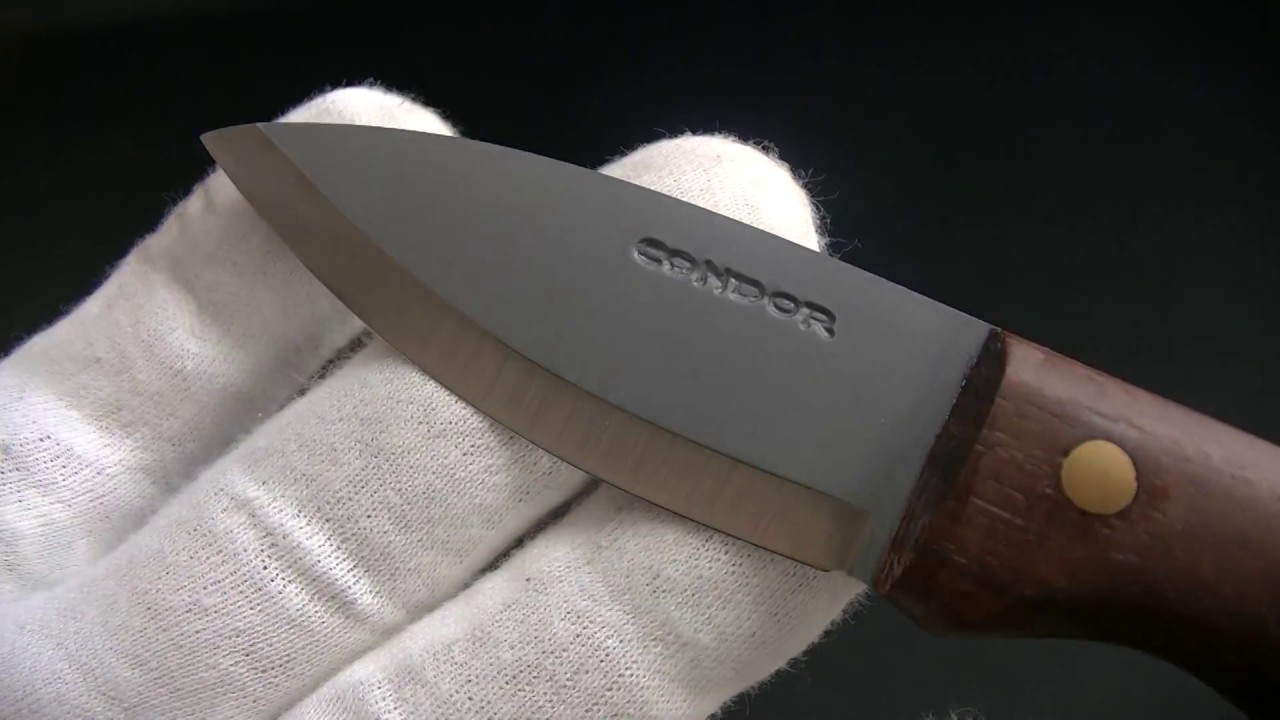 CONDOR Tool and Knife【コンドル】■ ブッシュロア 【3インチ】 【1075カーボン】【ハードウッド】 Bushlore ブッシュクラフトナイフ