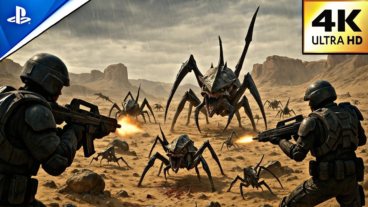 🎮🔥 Starship Troopers: Extermination PS5 - 4K 60FPS INSANE Gameplay! (FULL MISSION) 🔥🎮
