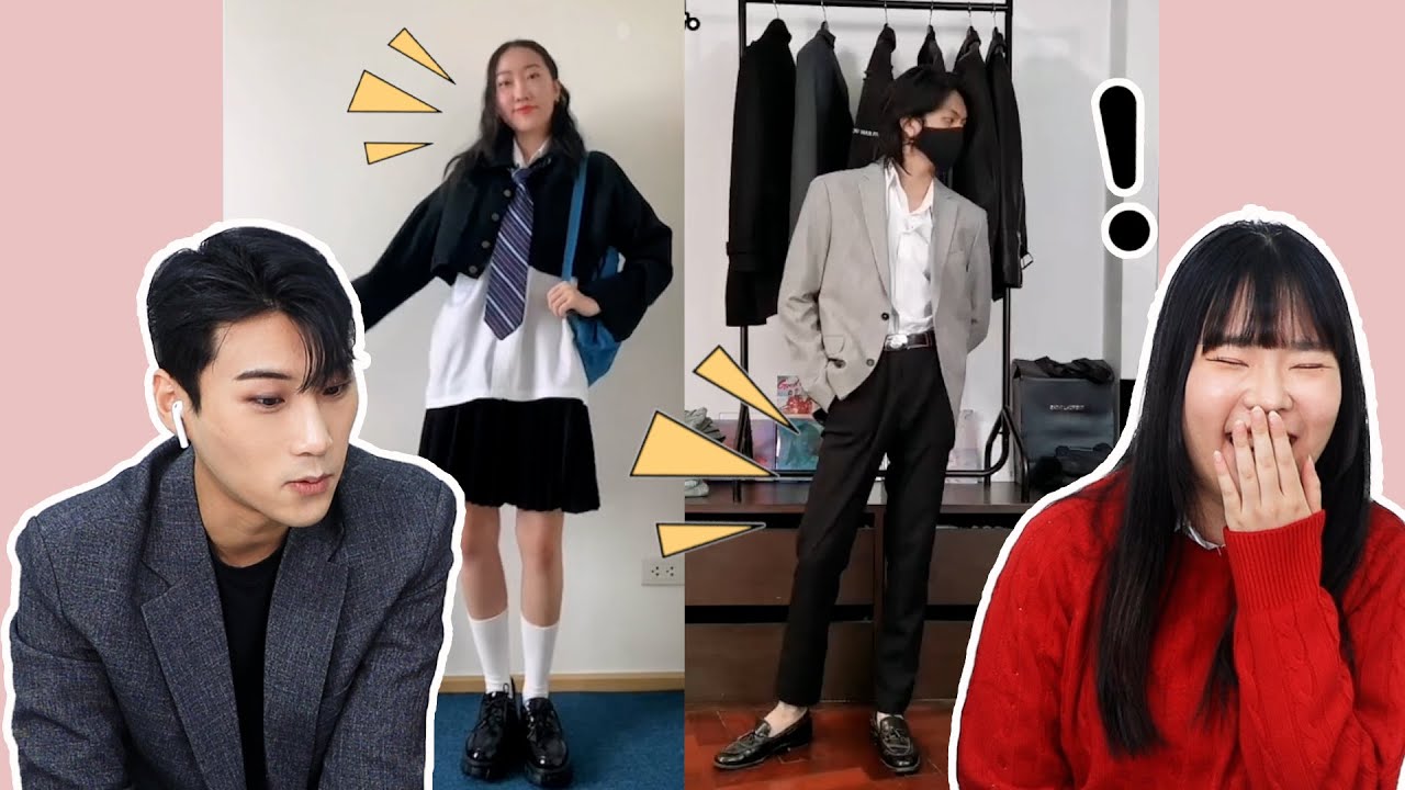 แฟชั่นชุดแฟนซีจากนักศึกษา ม.ไทย | Korean reaction to Thai University Fashion TikTok