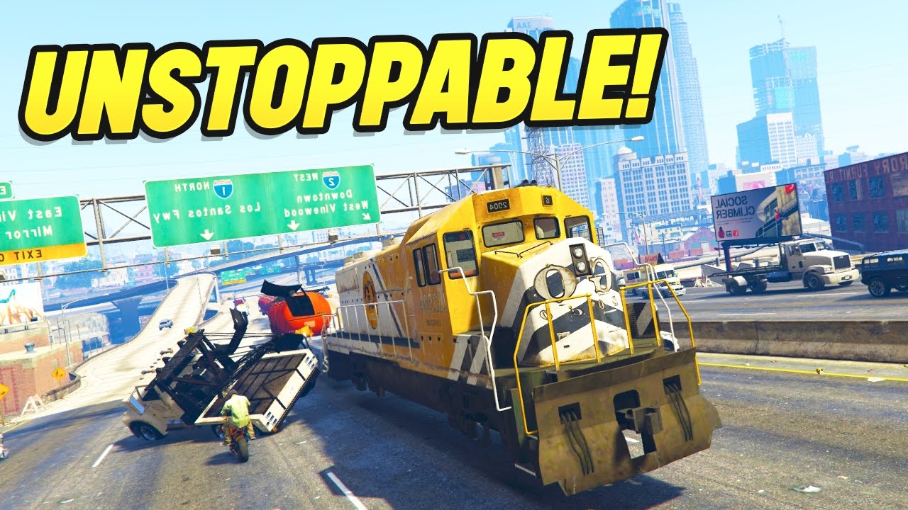 UNSTOPPABLE TRAIN CRASHES INTO LOS SANTOS.