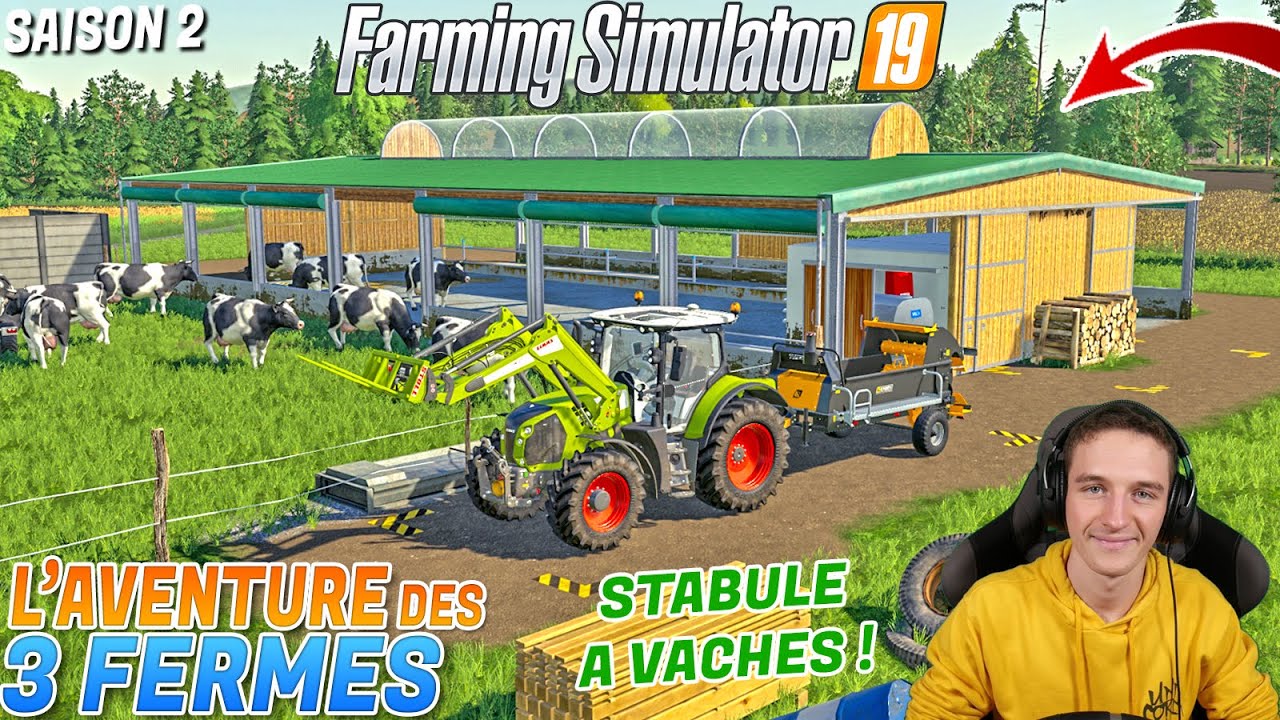 L'AVENTURE DES 3 FERMES S2 ! PREMIÈRE STABULATION A VACHE  !