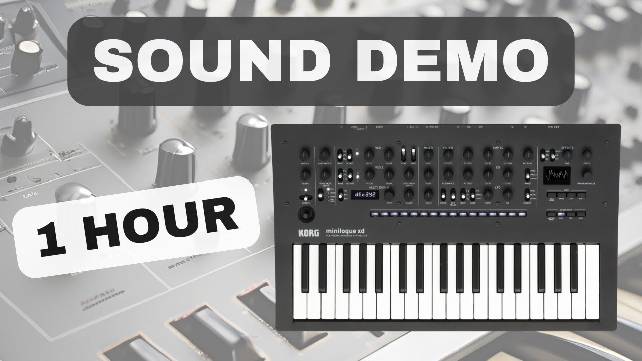 Korg Minilogue XD – 1 Hour Synth Exploration | Sound Demo