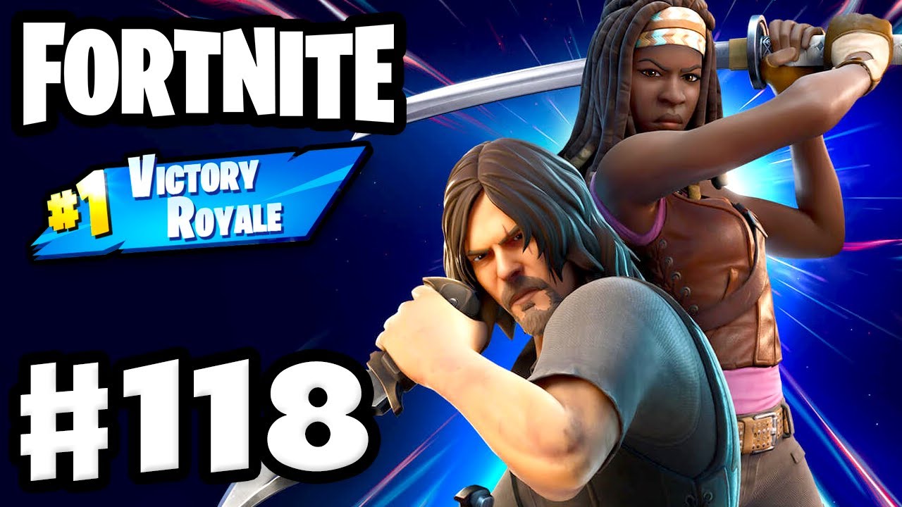Daryl and Michonne from the Walking Dead Join Fortnite!