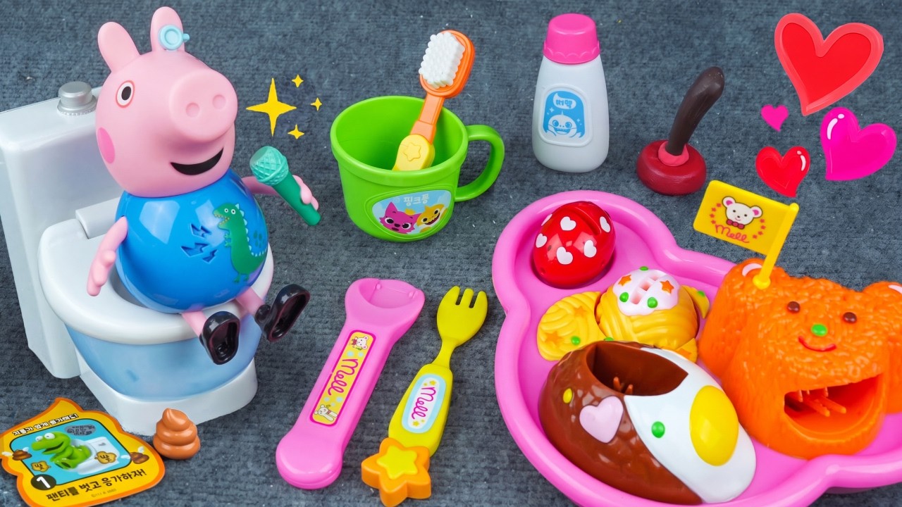 60 минут приятной игры с игрушечной кухней Свинки Пеппы и игровым набором &laquo;Аквапарк&raquo;: ASMR-обзор ...
