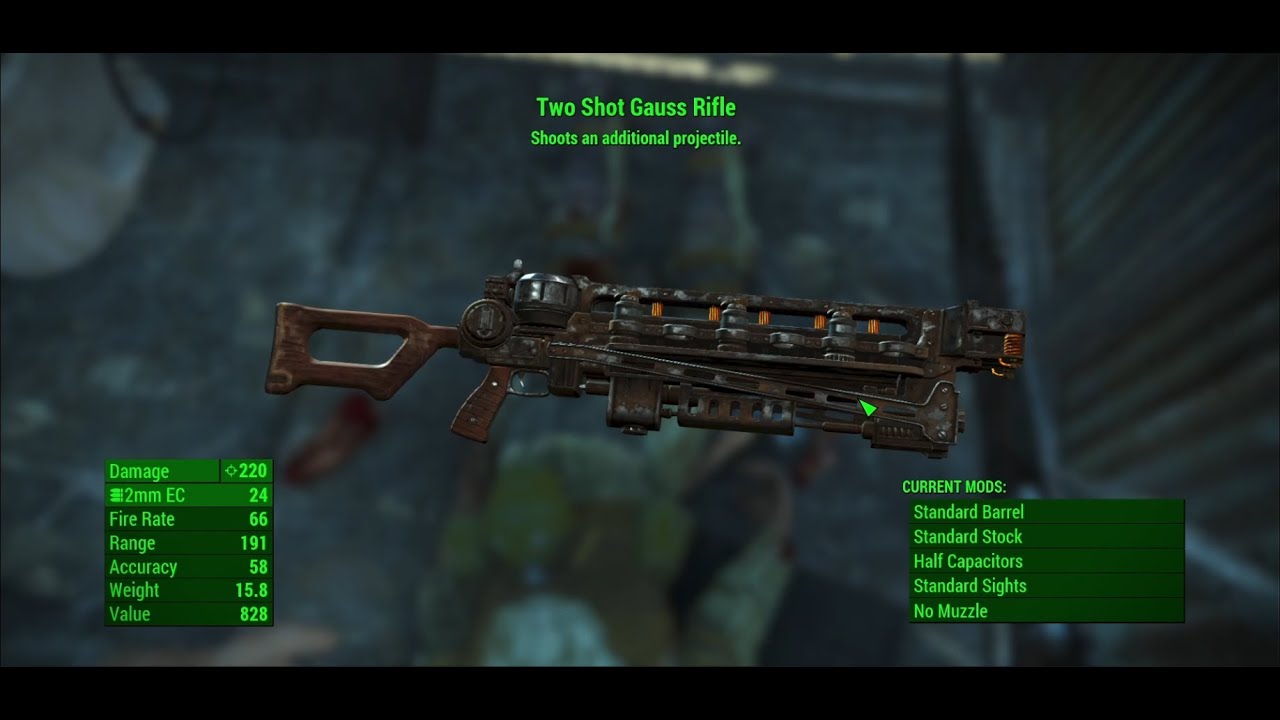Fallout 4 Two Shot Gauss Rifle