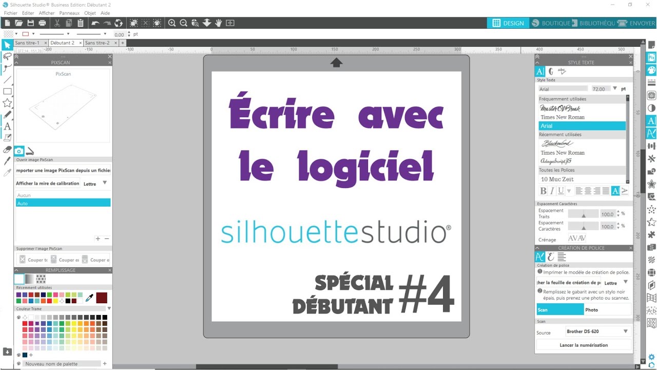 Comment écrire un texte et le découper avec Silhouette? - Les vidéos spécial débutant #4