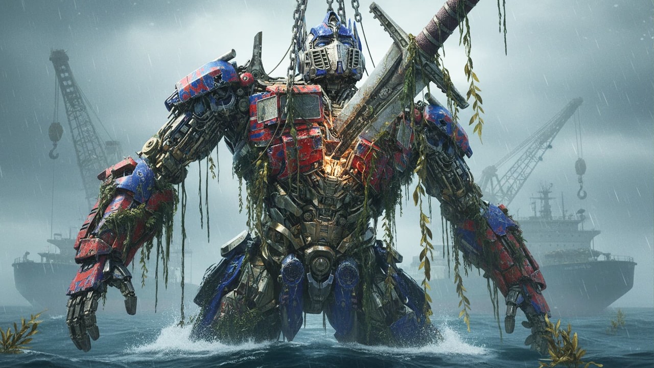 🔥 Lost for Decades 😱 | Rescuing Optimus Prime from the Stormy Ocean & What’s Hidden Inside