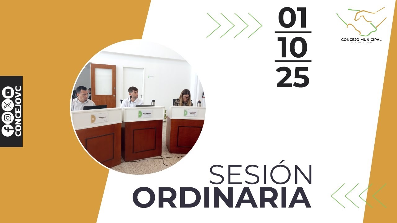 Sesión Ordinaria N26 | 01OCT2025