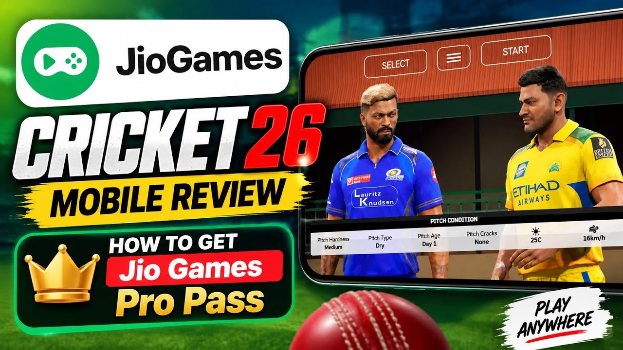 Cricket 26 Officially Launched In Mobile ! Jio Games & How To Get ? ! Review Tamil