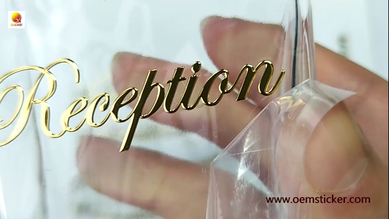 Electroformed nickel sticker