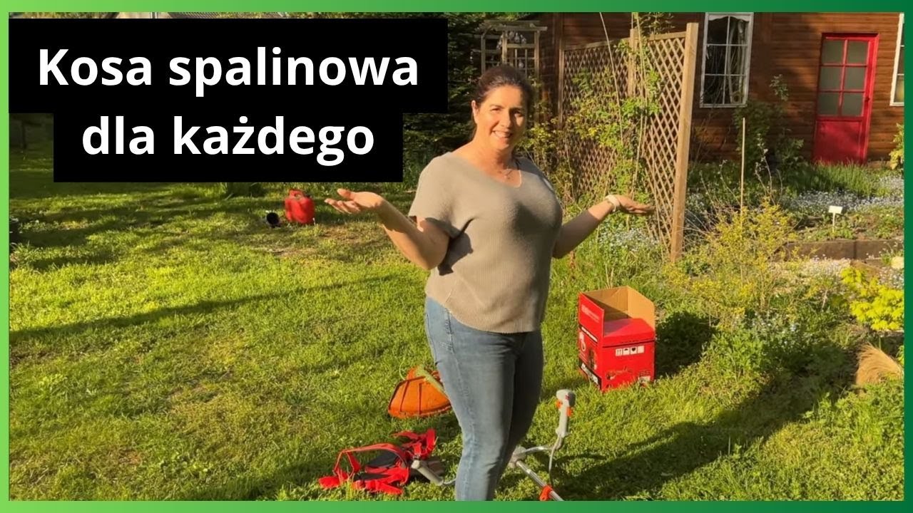 Kosa spalinowa, bardzo łatwa w obsłudze.