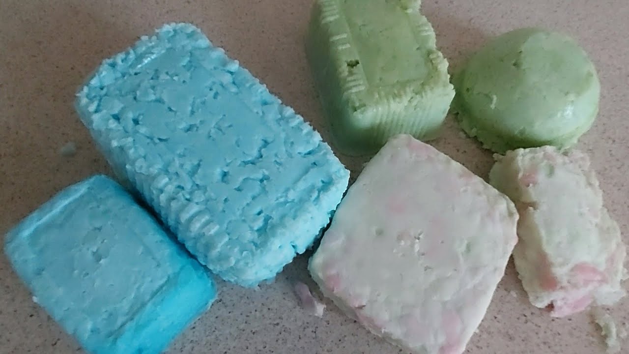 💙💛🧡🤎💚Recycle Soaked Soap,Oddly Satisfying ASMR,Mushy Soap,Relaxing Sounds Of Soaking Colored Soap,
