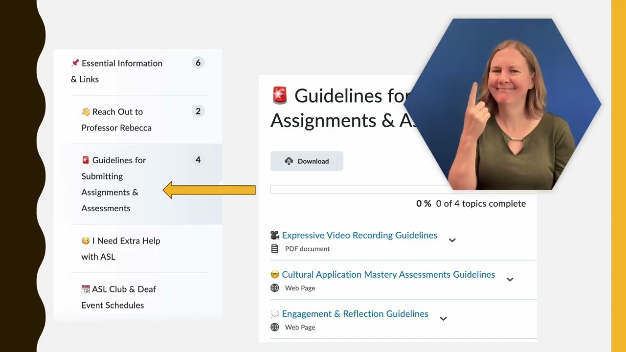Top 10 Tips to Success in ASL Class