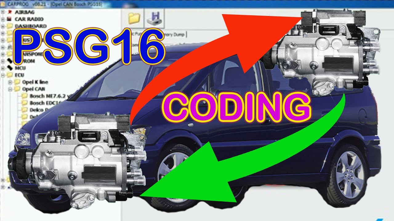 Opel Zafira Injection Pump PSG16 Coding