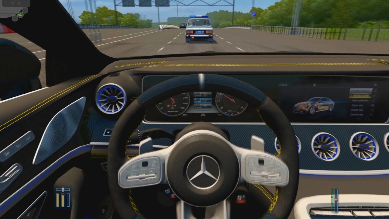 Mercedes Benz GT63S AMG 2020 - City Car Driving [Steering Wheel Gameplay]
