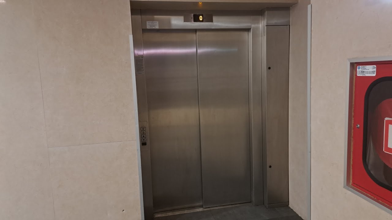 2009 Schindler 2400 freight traction service elevator at AFI Palace Cotroceni, Bucharest, RO
