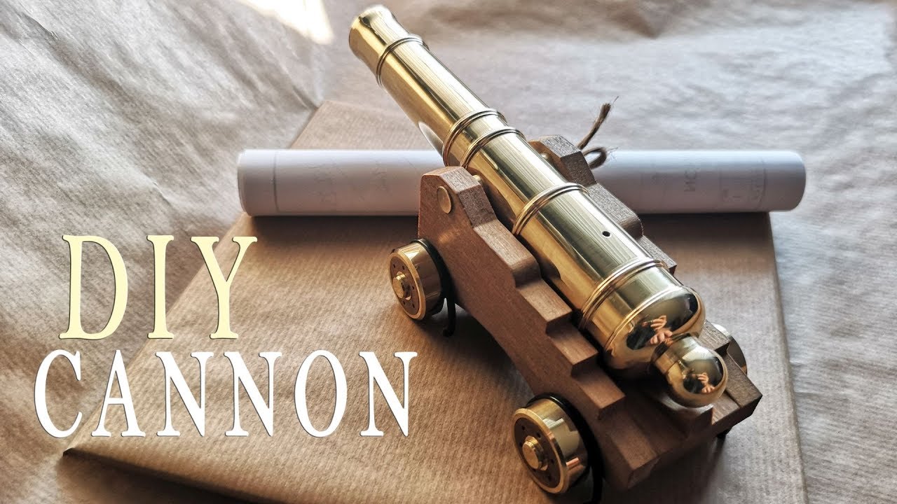 DIY Desktop Cannon made on Lathe - Functional