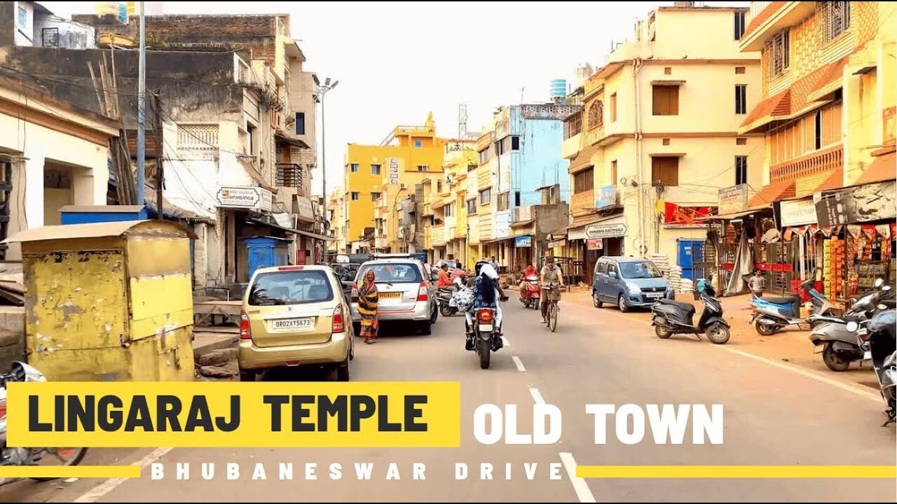 Bhubaneswar : [4K] Drive | Lingaraj Temple Road | Old Town | Rath Road | Mausima Flyover