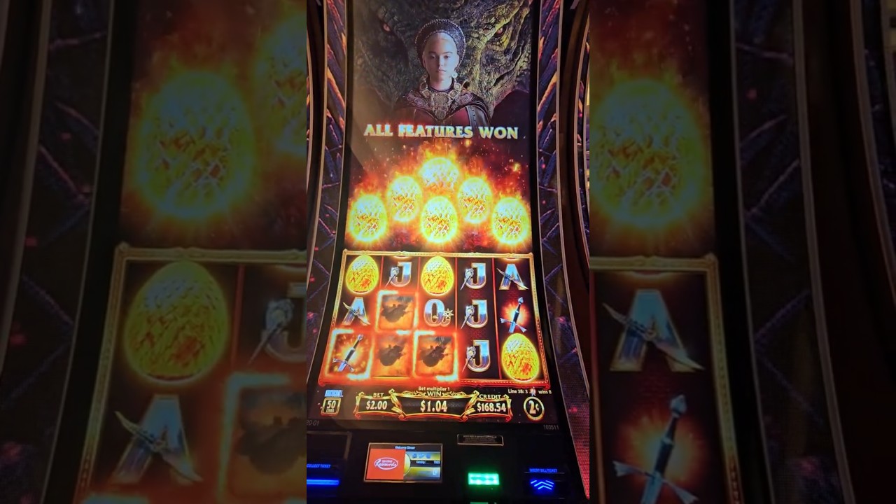 RARE 5 EGG BONUS! GOLDEN EGGS EXPLODE! #slot #houseofthedragon #got #resortsworld