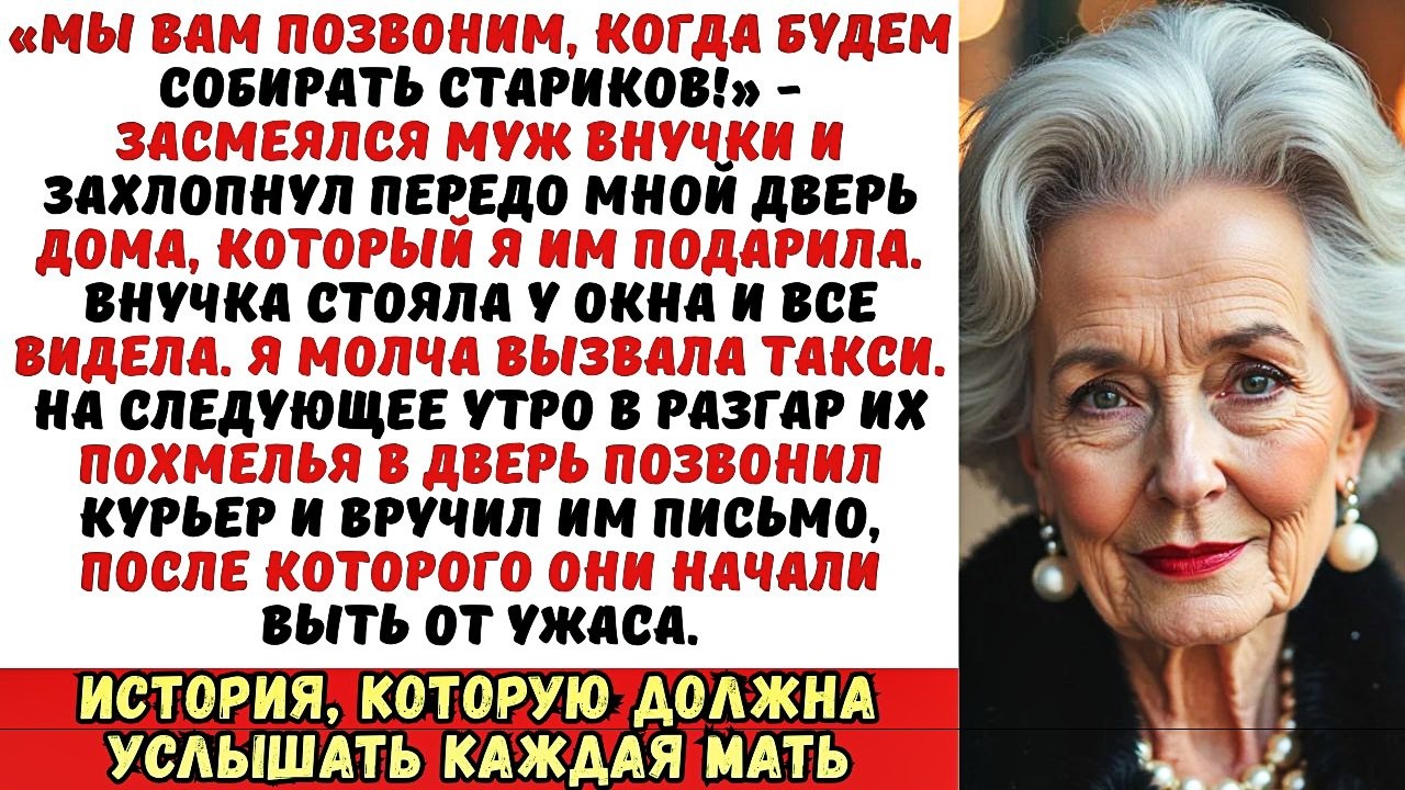«Сегодня только для молодежи!»: зять вышвырнул меня с новоселья. Но он не знал, чей это...