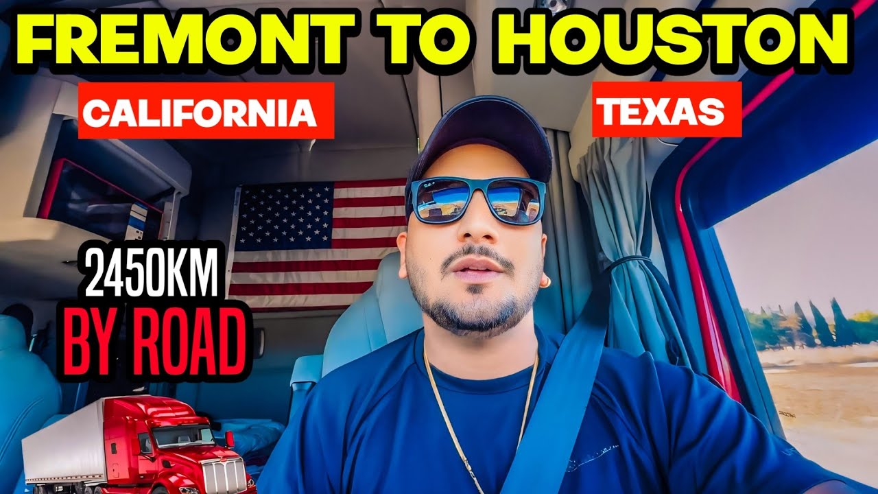 2450 KM ਫ਼ਰੀਮਾਂਟ ਕੈੇਫ਼ੋਰਨੀਆ 🇺🇸ਤੋਂ ਟੈਕਸਸ  ਟਰੱਕ ਤੋਂ ਕੀਤਾ ਸਫ਼ਰ (USA) (part-01) | Vicky Malout ❤️