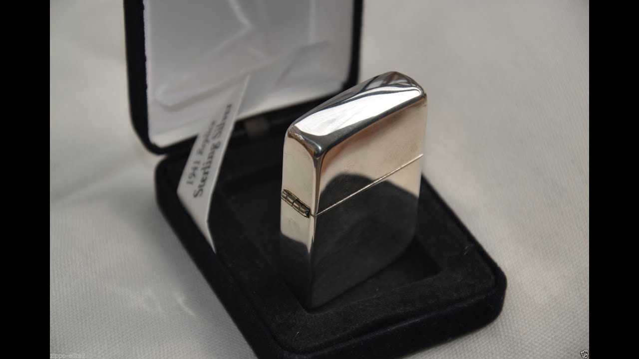 ไฟแช็ค Zippo ผลิตจากเงินแท้   Zippo 23 Sterling Silver High Polish
