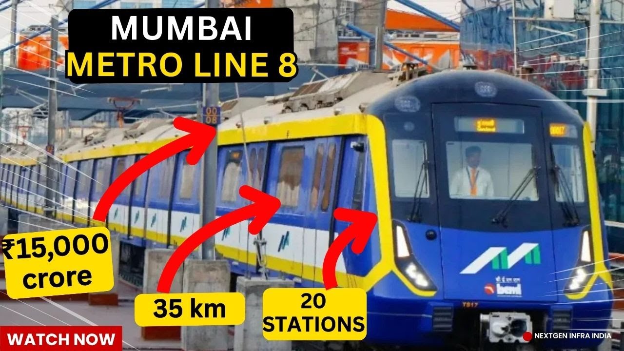 🚇 Mumbai Metro Line 8  Gold Line