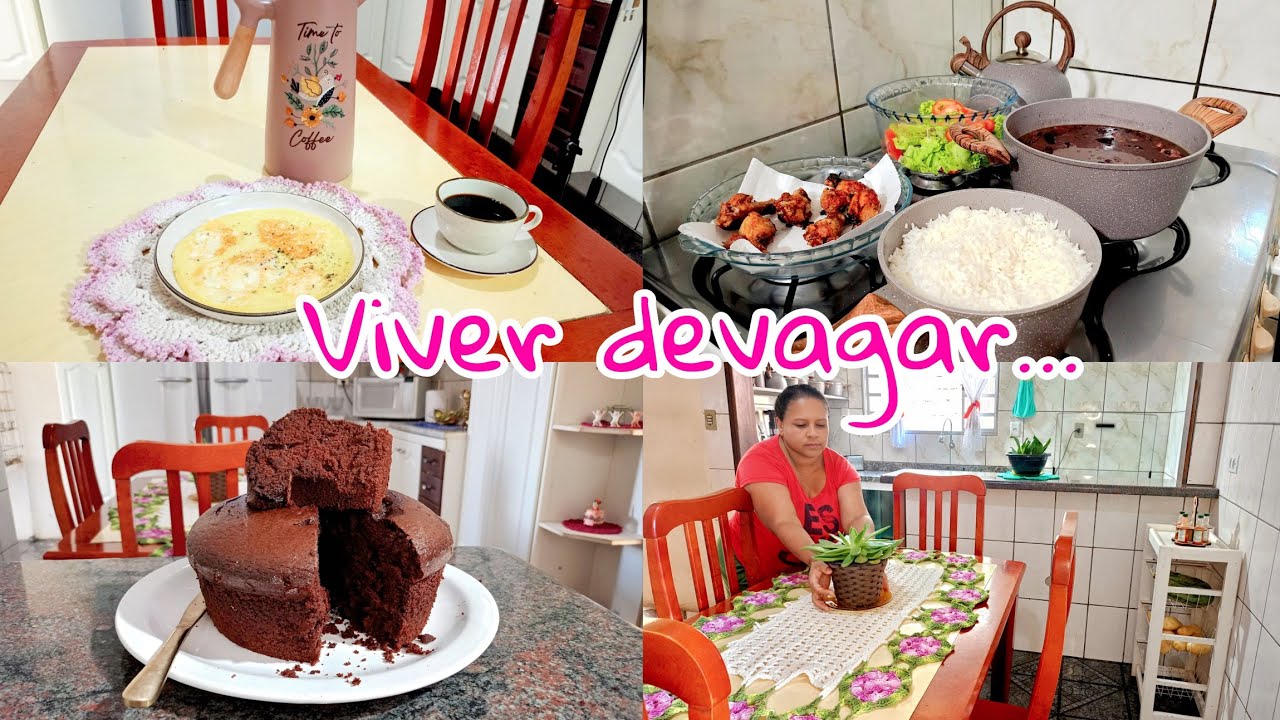 Vivendo com Simplicidade | Um Dia na Cozinha com Café da manhã, Almoço e Bolo de Chocolate 