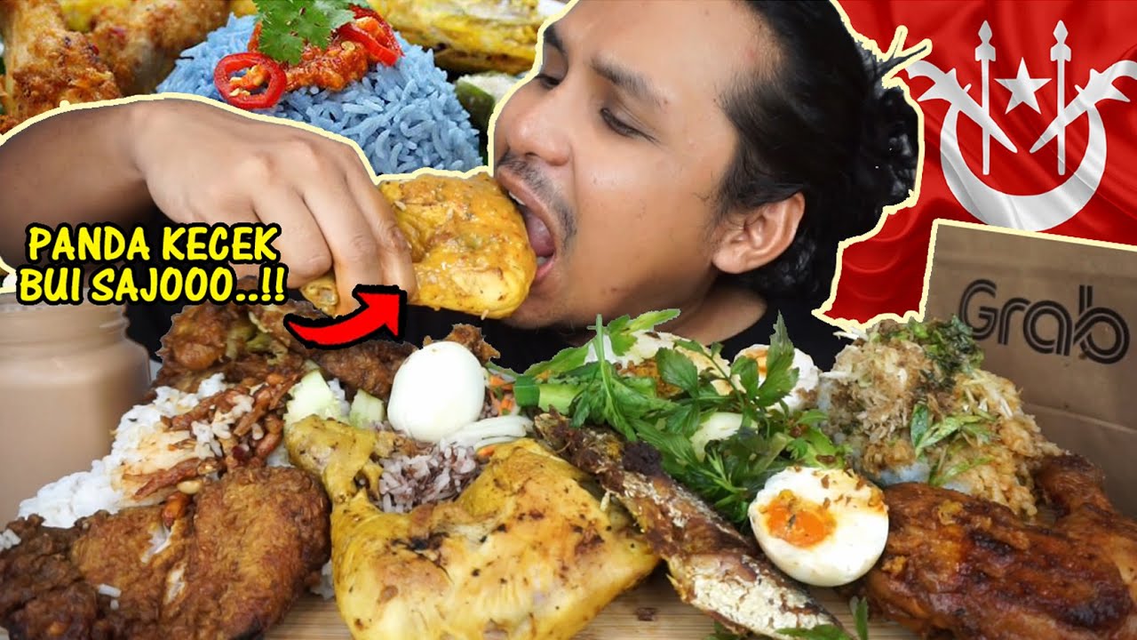 fasih kecek klate selepas cuba NASI KERABU, NASI DAGANG dan NASI ULAM Hayaki (Mukbang malaysia)