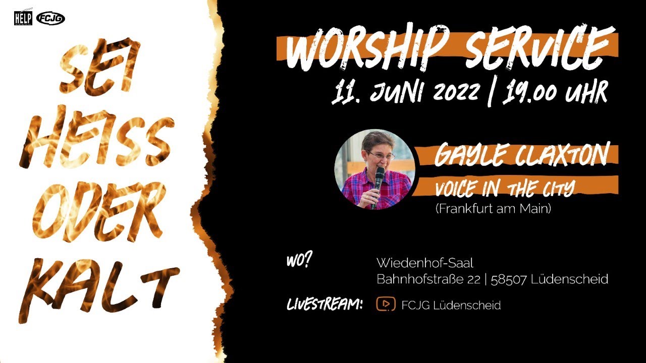 Worship Service mit Gayle Claxton (Voice in the City)