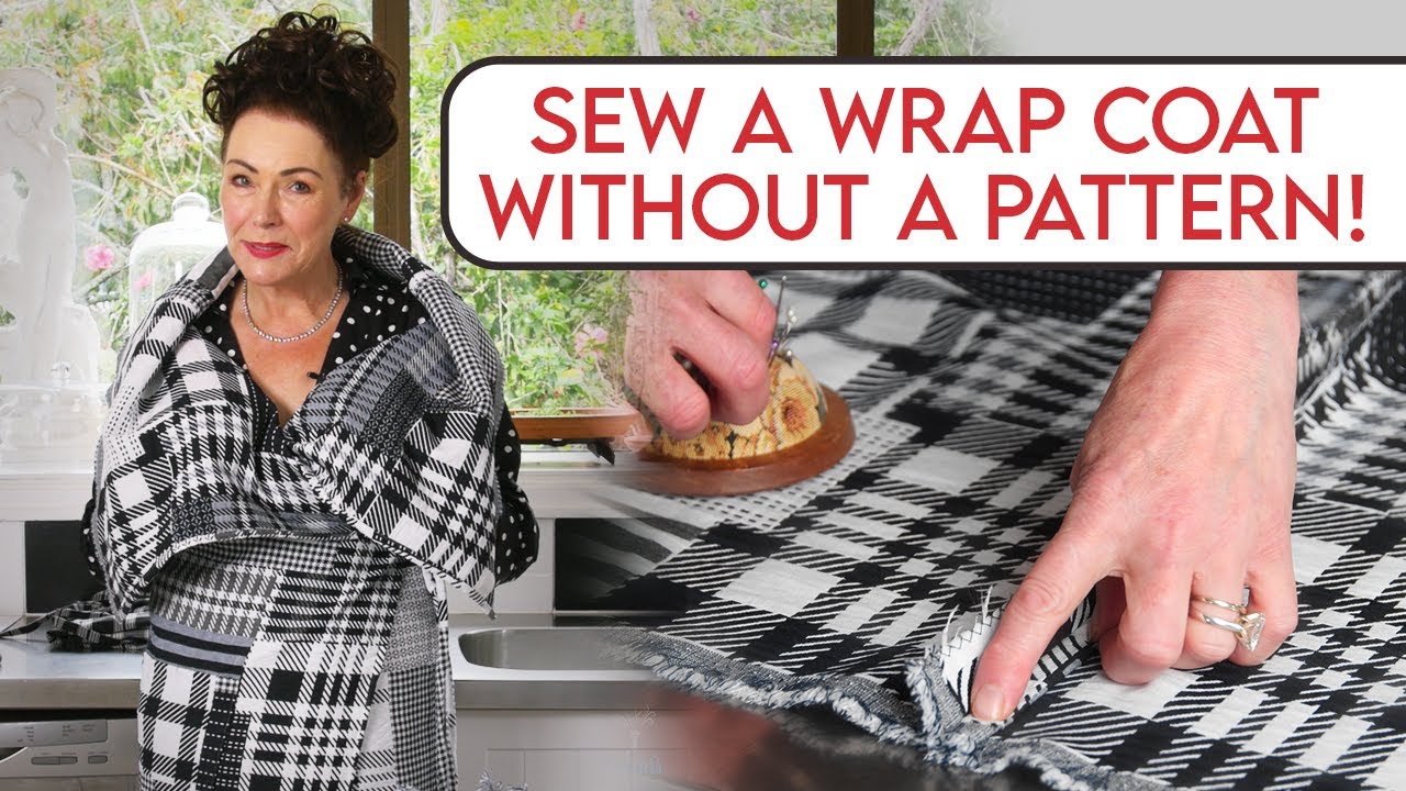 Step-by-Step Sewing Tutorial: Make a Stylish Wrap Coat Without a Pattern!