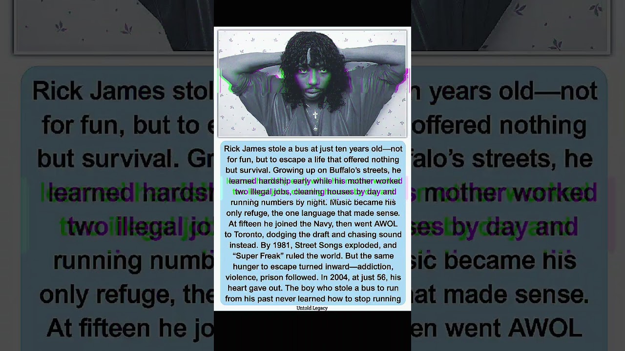 Rick James: The Boy Who Ran Until the Music Stopped