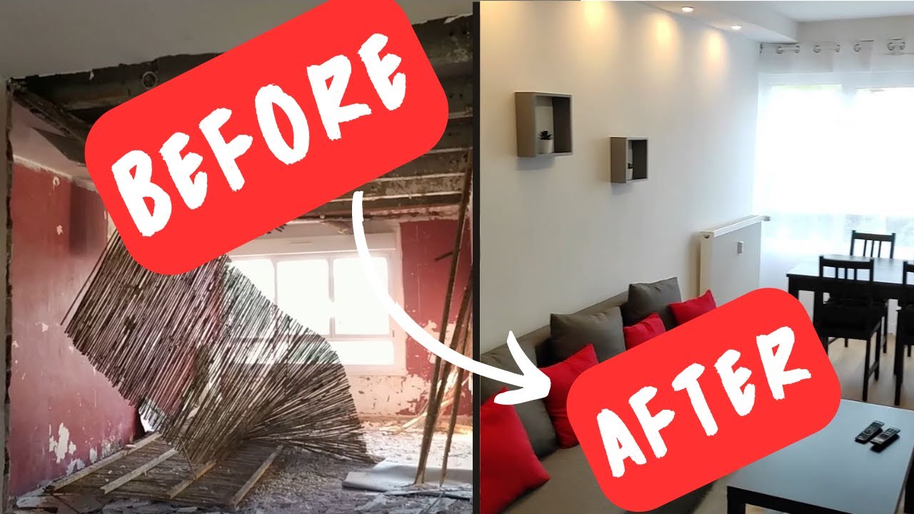 TIMELAPSE transformation spectaculaire d'un appartement en 18 mois