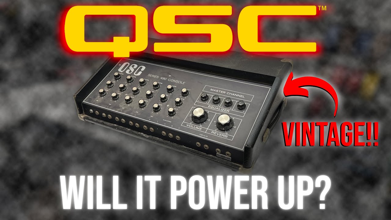 QSC Amp! | Will It Power Up?? - Part 1 [Issues Found] #audio #proaudio #qsc #vintage